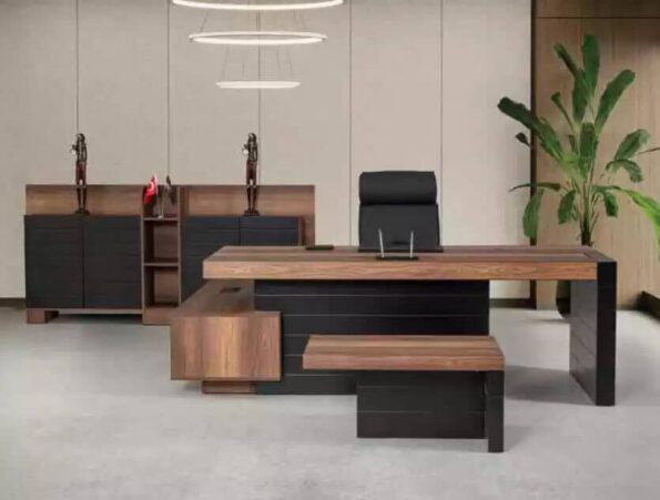 مكتب مدير  زاوية 240 تصميم الأثاث الخشبي ذو الطراز الحديث الأثاث-MD-D012
